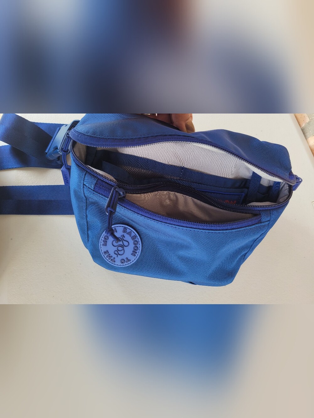 Baboon To The Moon Navy Blue Fannypack 3 Liters - Picture 5 of 12